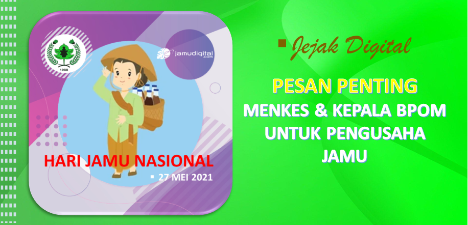 Pesan Penting Menkes dan Kepala Badan POM untuk Pengusaha Jamu